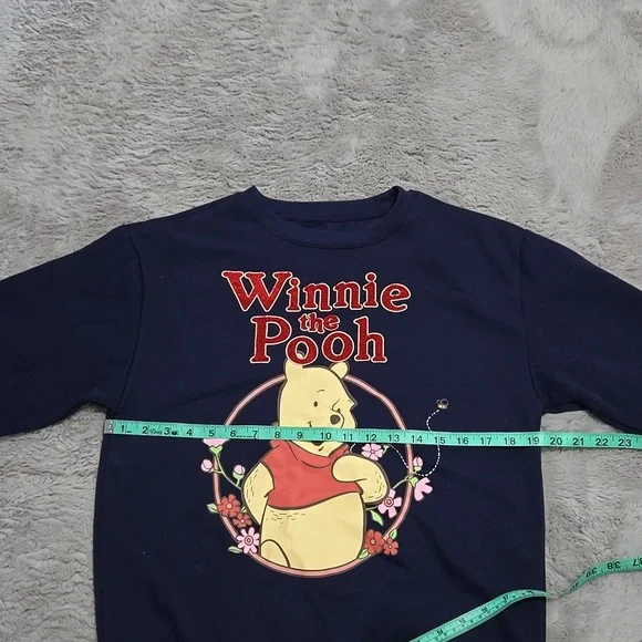 Winnie the Pooh navy blue crew neck sweatshirt size XS - Picture 4 of 7